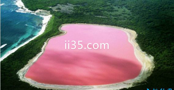 希利尔湖(粉红色)