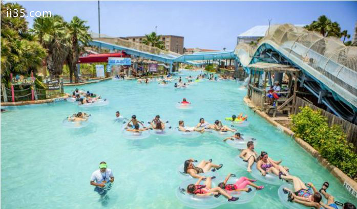 世界十大最有趣的娱乐场：德克萨斯州新布朗费尔斯-施利特般水上乐园