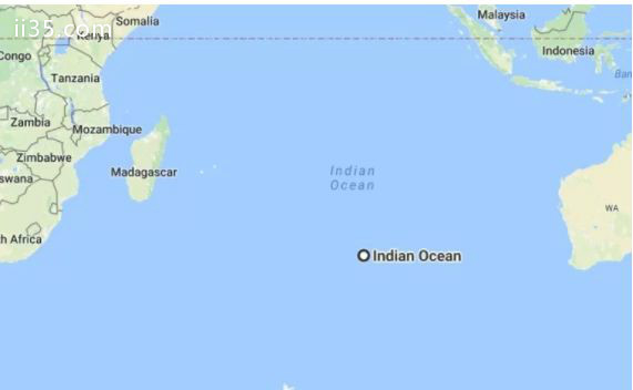 印度洋（平均深度：13,002英尺）