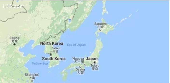 日本海(平均深度：4429英尺)