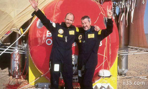 伯特兰皮卡德和布莱恩琼斯——在一个热气球里