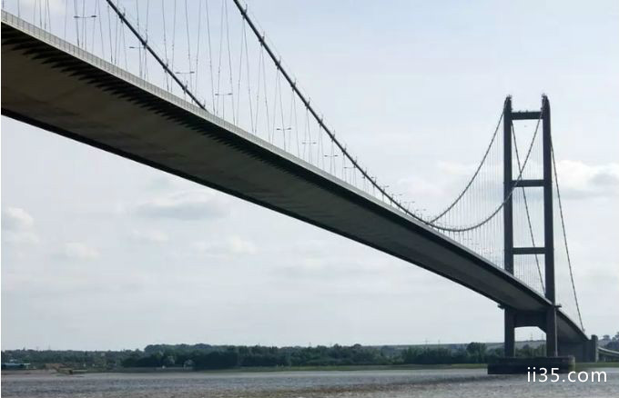 世界八大最长的悬索桥：英国Hamber  Bridge  1410米