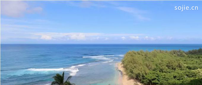 夏威夷最美丽的海滩排行榜：考艾岛可可海滩