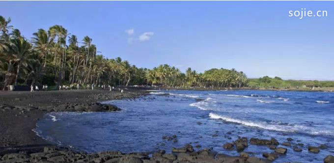 夏威夷最美丽的海滩排行榜：夏威夷大岛Punalu