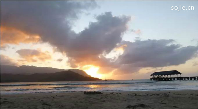 夏威夷最美丽的海滩排行榜：考艾岛哈纳雷湾海滩