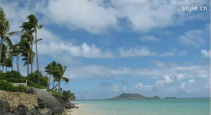 夏威夷最美丽的海滩排行榜：瓦胡岛拉尼凯海滩