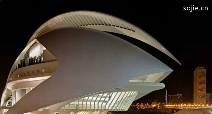 世界九大现代建筑奇观：西班牙瓦伦西亚索菲亚王后国家艺术中心