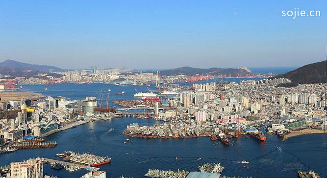 世界十大港口之一：韩国釜山港