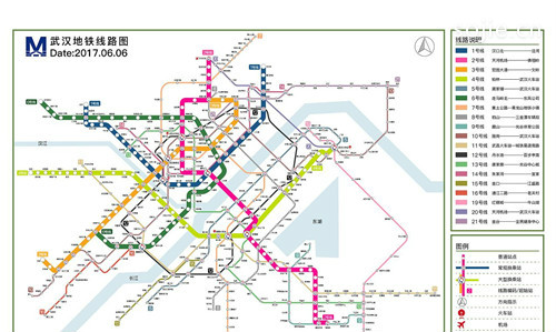 武汉地铁线路图2019 武汉地铁线路图最新