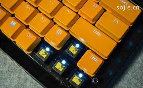机械键盘轴的区别，不同的颜色代表着不同的性能